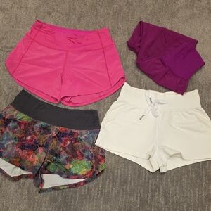 lululemon athletica Women's Athletic Shorts - Pink, Purple, Multicolor, White